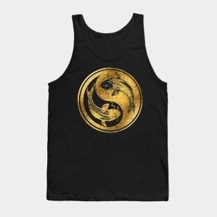 Yin Yang Golden Koi Tank Top